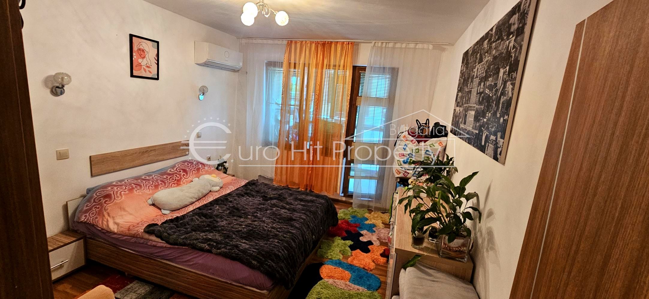 Möblierte zweizimmerhafte Wohnung im Zentrum von Sarafovo mit großer Terrasse-0 Обзаведен двустаен апартамент в топ центъра на кв. Сарафово с голяма тераса - 0