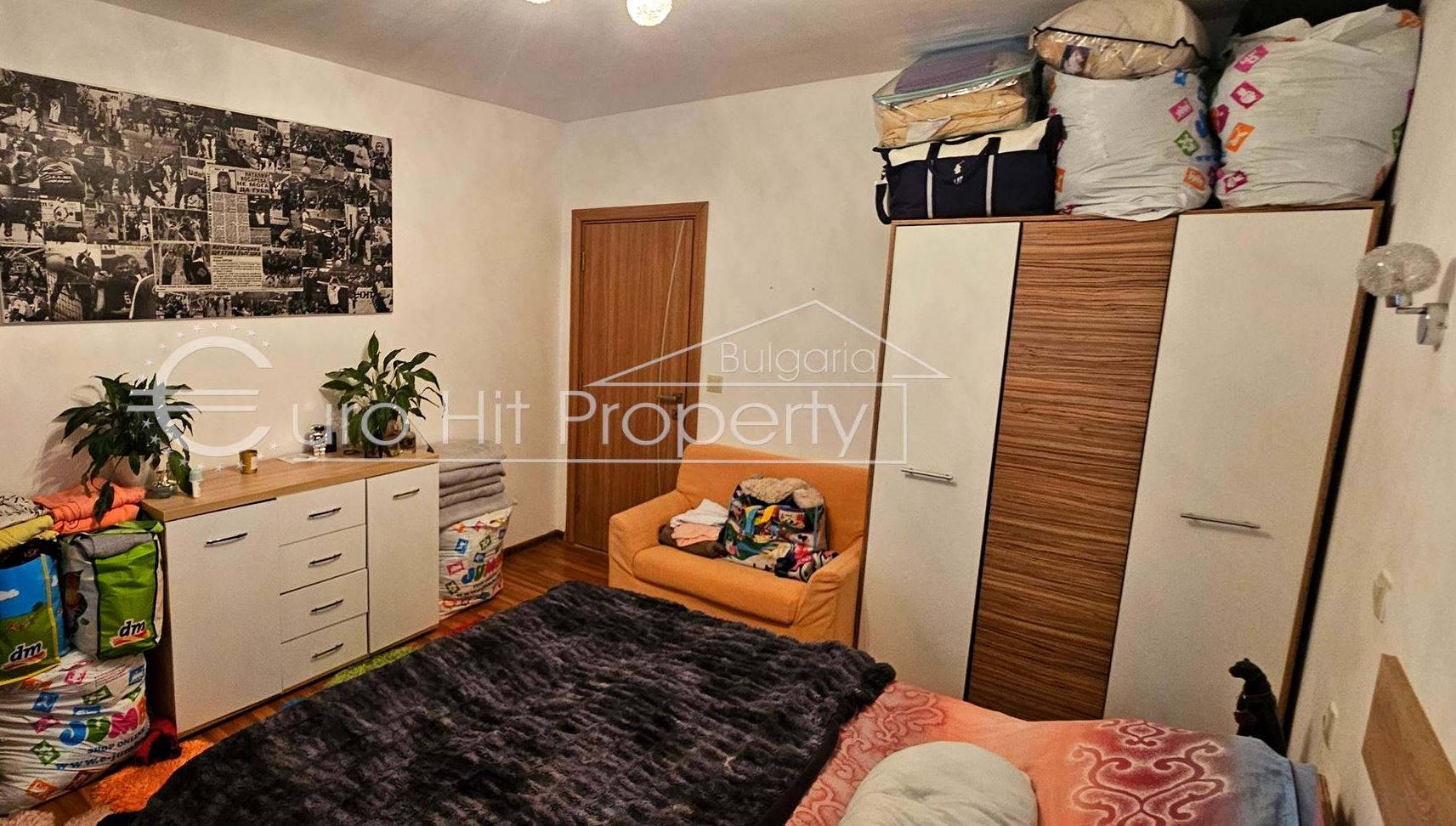Möblierte zweizimmerhafte Wohnung im Zentrum von Sarafovo mit großer Terrasse-0 Обзаведен двустаен апартамент в топ центъра на кв. Сарафово с голяма тераса - 0