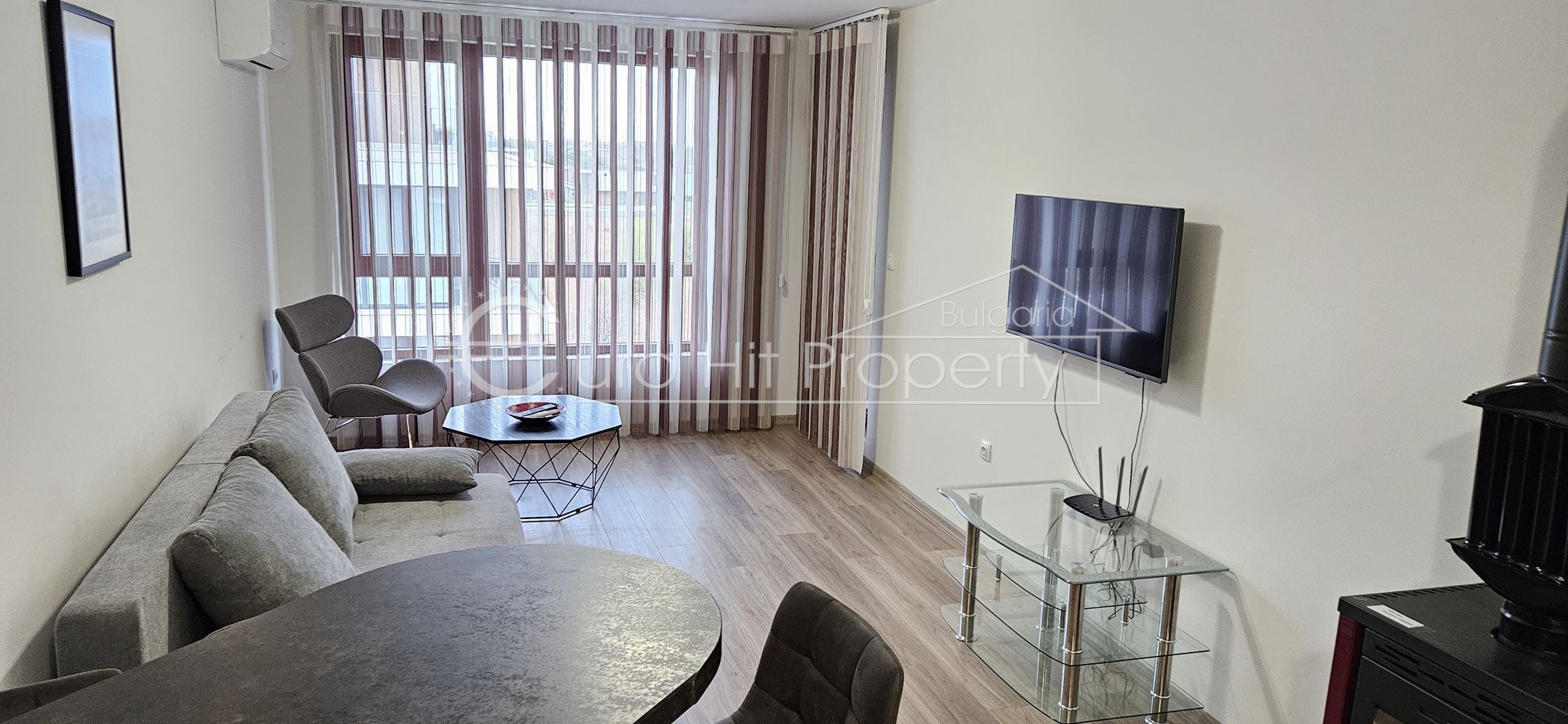 Two-bedroom furnished apartment with sea view in Sarafovo-0 Двустаен обзаведен апартамент с гледка море в кв. Сарафово - 0