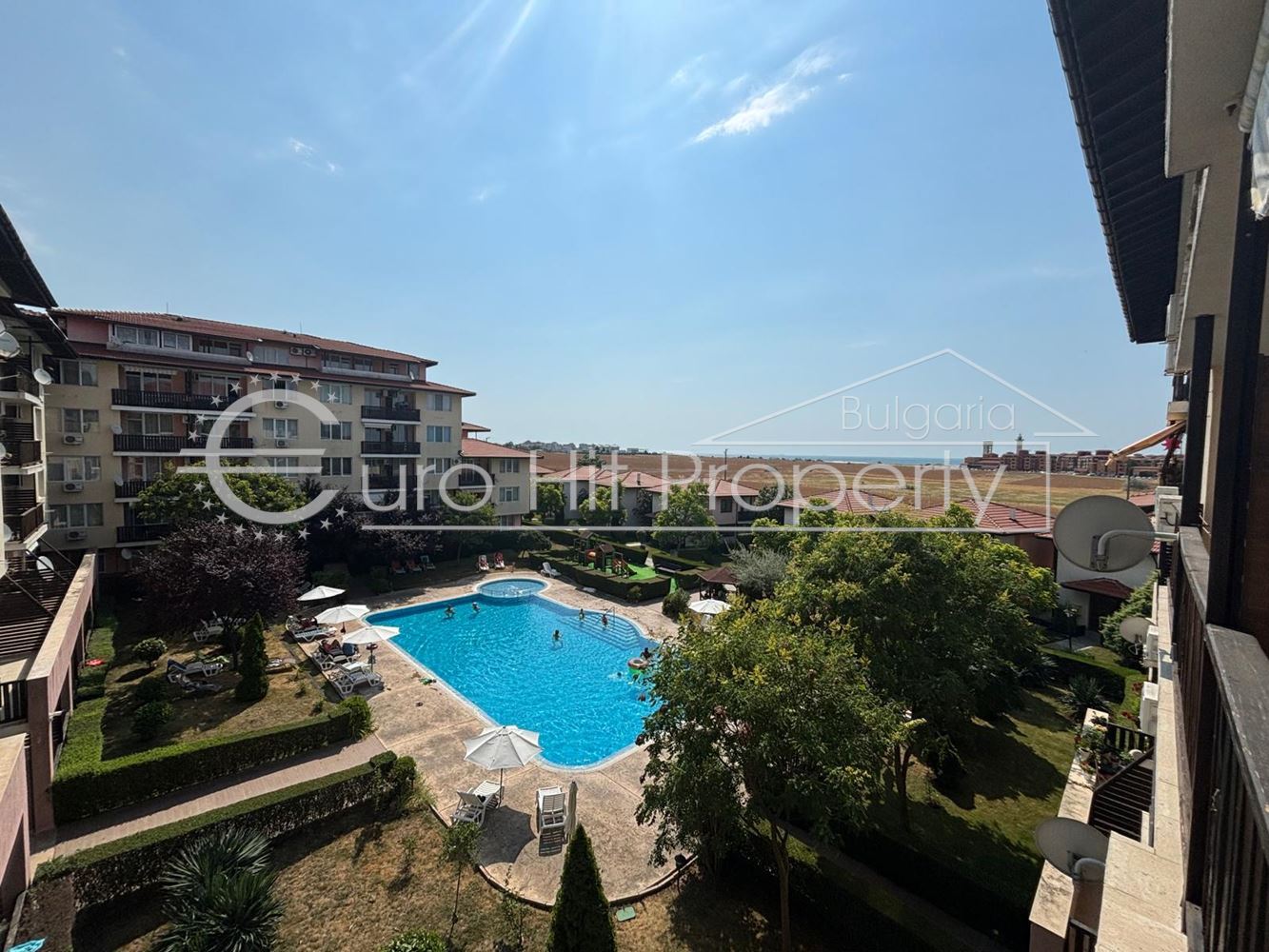 1-bedroom apartment, Aheloy, Chateau Aheloy 2, 65 m2, sea view-0 Апартамент с 1 спалня, Ахелой, Шато Ахелой 2, 65 м2, гледка към морето - 0
