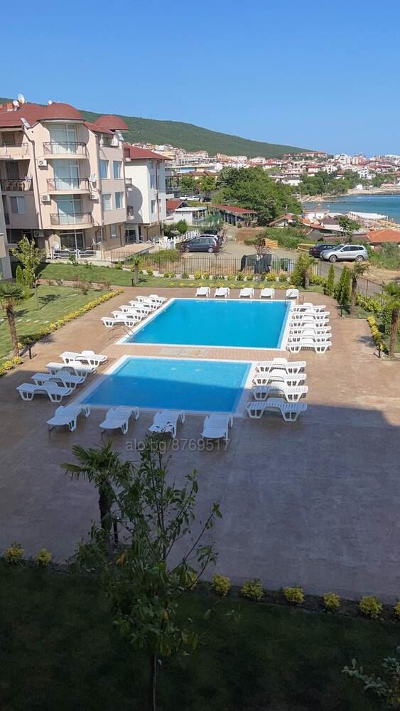Two-room apartment partially furnished with sea view in the Ipanema Beach complex in Sveti Vlas-0 Двустаен апартамент частично обзаведен с гледка море в к-с Ипанема Бийч в Свети Влас - 0