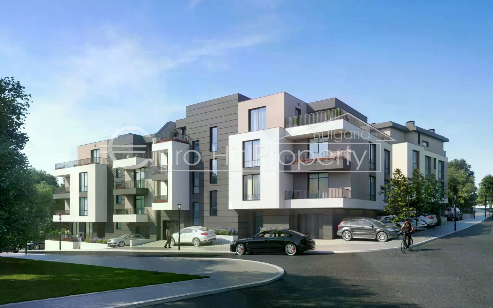 One-room apartment with a terrace in a newly built residential building in Sozopol - Misaryata-0 Едностаен апартамент с тераса в новострояща се жилищна сграда в гр. Созопол - Мисарята - 0