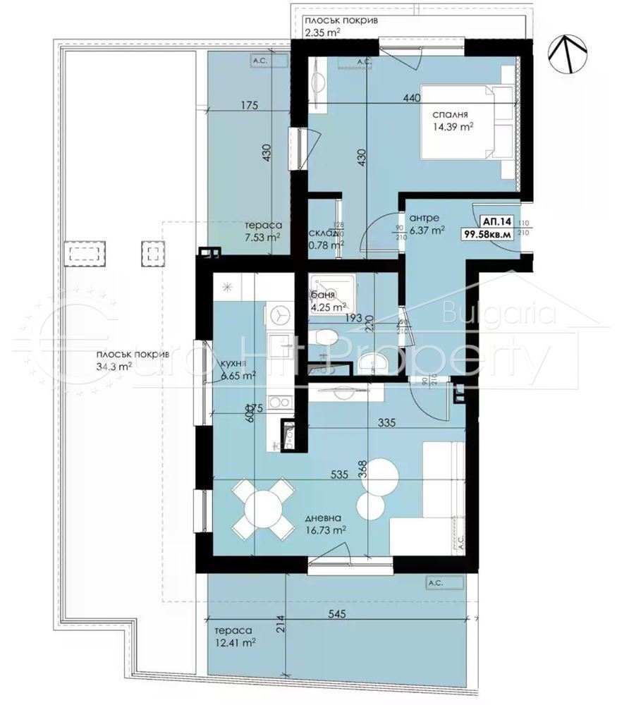 Двустаен апартамент с панорамни тераси в строеж в гр. Созопол – Мисарята-0 Двустаен апартамент с панорамни тераси в строеж в гр. Созопол - Мисарята - 0