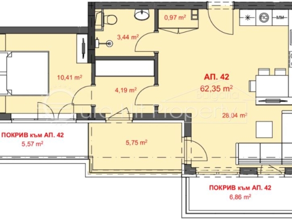 2-стаен - Бургас, Хоризонт - 0