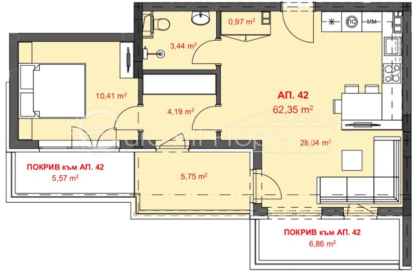 2-стаен - Бургас, Хоризонт - 0