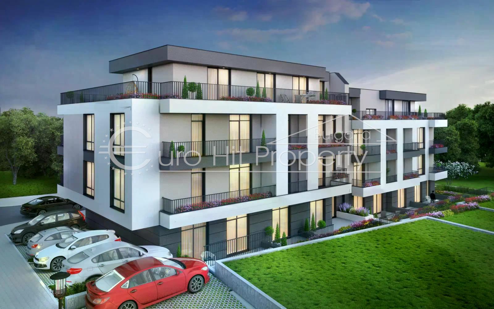 One-room apartment with a separate kitchen and 2 terraces in a newly built building in Sozopol - Misaryata-0 Едностаен апартамент с отделна кухня и 2 тераси в новостроящасе сграда в гр. Созопол - Мисарята - 0