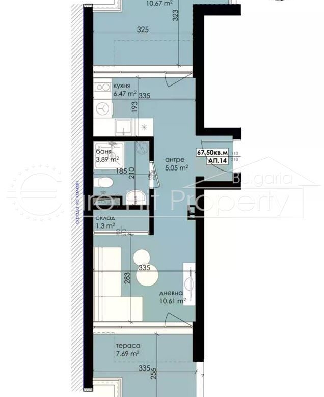Едностаен апартамент с отделна кухня и 2 тераси в новостроящасе сграда в гр. Созопол - Мисарята - 0