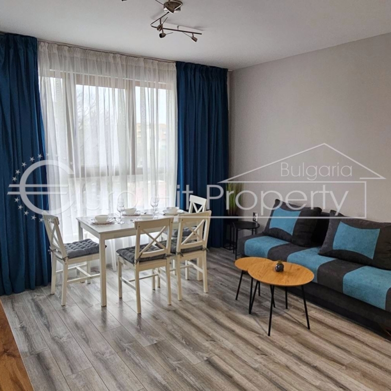 Двустаен напълно обзаведен апартамент в самия център на кв. Сарафово – нова сграда