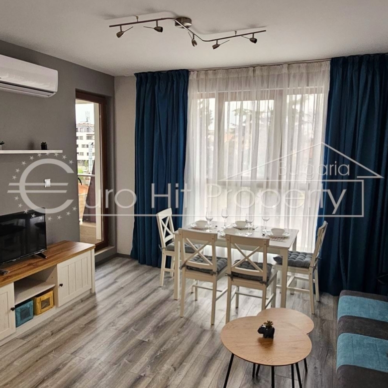 Двустаен напълно обзаведен апартамент в самия център на кв. Сарафово - нова сграда - 0