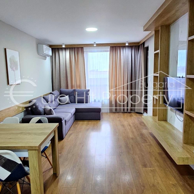 Двустаен обзаведен апартамент с морска панорама в луксозен комплекс в кв. Сарафово - 0