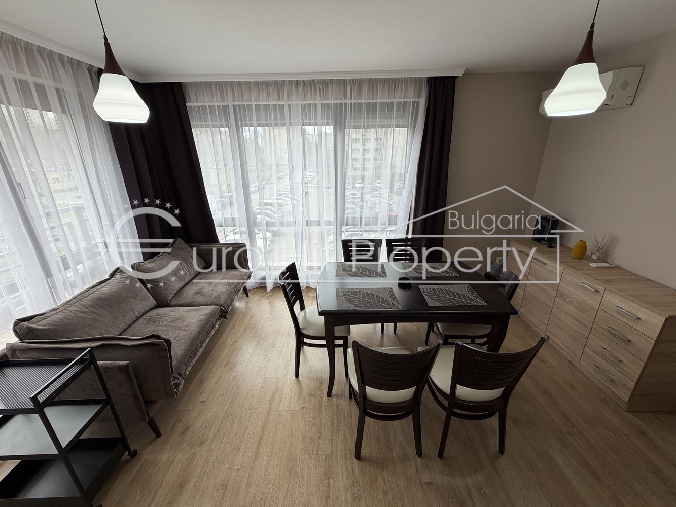 Двустаен апартамент под наем с подземно паркомясто до 2ро РПУ-0 Двустаен апартамент под наем с подземно паркомясто до 2ро РПУ - 0