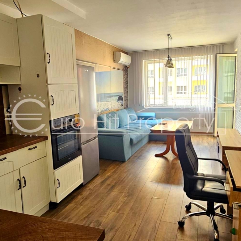 Отдава се под наем - дългосрочно - двустаен апартамент до Терминала в ж.к. Меден Рудник - 0