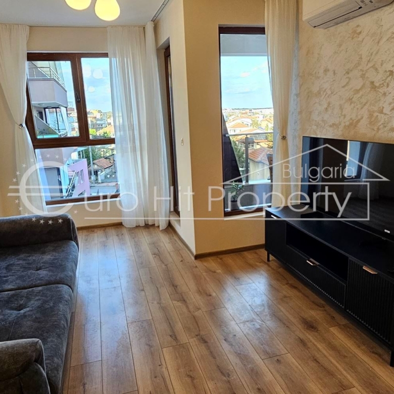 Отдава се под наем чисто нов двустаен апартамент в нова сграда в топ центъра на кв. Сарафово - 0