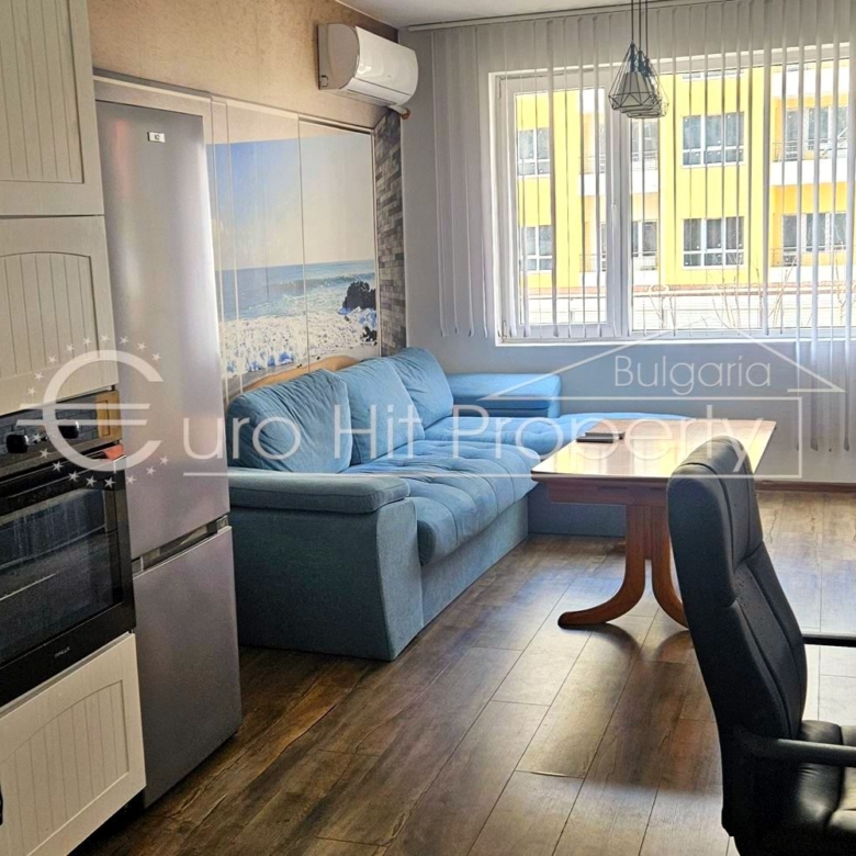 Отдава се под наем – дългосрочно – двустаен апартамент до Терминала в ж.к. Меден Рудник