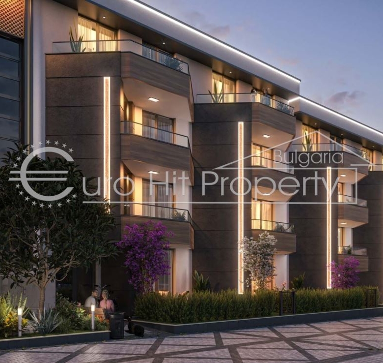 Едностаен апартамент с веранда и двор в новострояща се луксозна жилищна сграда в новата част на кв. Сарафово, на метри от морето - 0