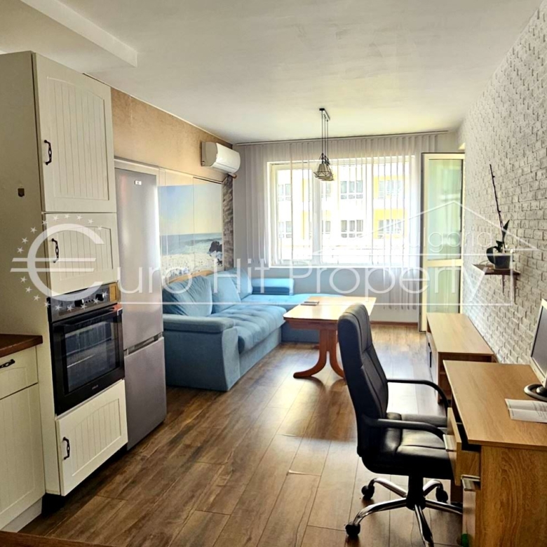 Отдава се под наем - дългосрочно - двустаен апартамент до Терминала в ж.к. Меден Рудник - 0