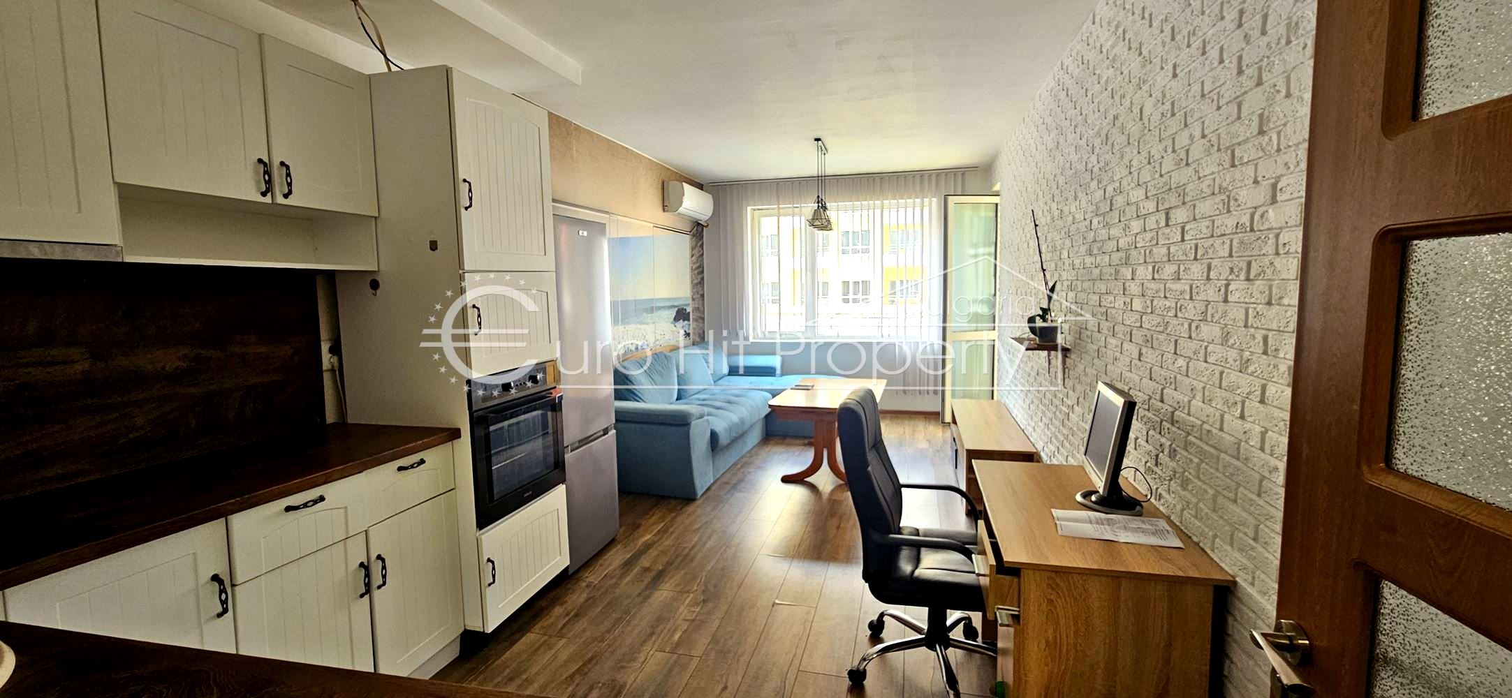 Отдава се под наем - дългосрочно - двустаен апартамент до Терминала в ж.к. Меден Рудник - 0