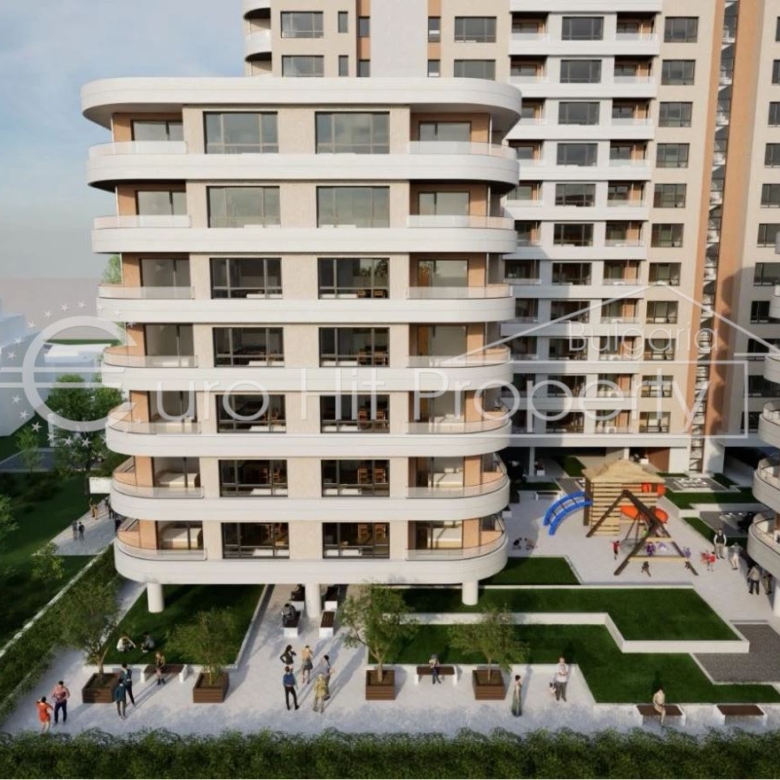 Двустаен апартамент с просторна дневна в новострояща се сграда в ж.к. Изгрев - 0