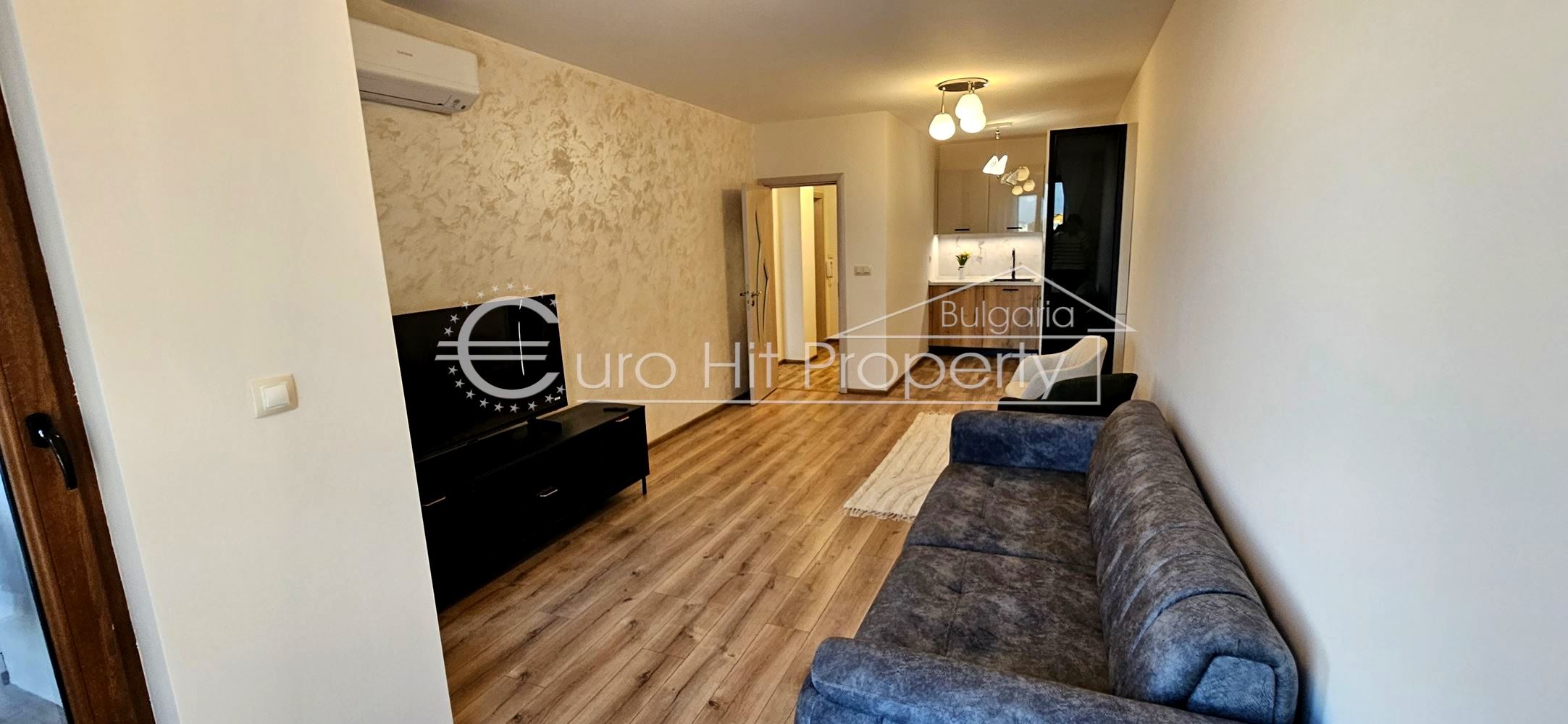 Отдава се под наем чисто нов двустаен апартамент в нова сграда в топ центъра на кв. Сарафово - 0