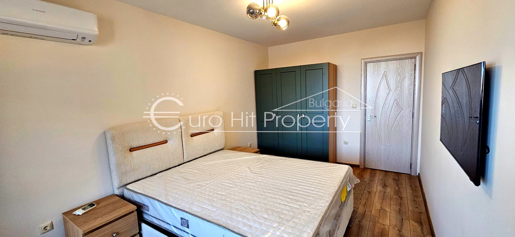 Отдава се под наем чисто нов двустаен апартамент в нова сграда в топ центъра на кв. Сарафово - 0