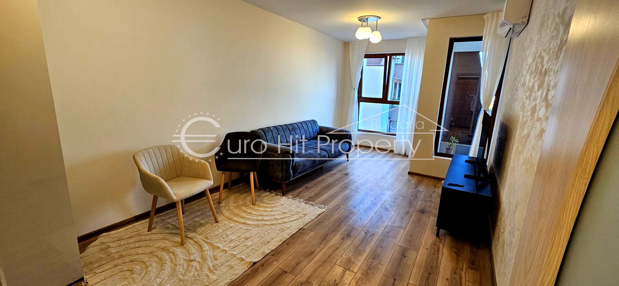 Отдава се под наем чисто нов двустаен апартамент в нова сграда в топ центъра на кв. Сарафово - 0