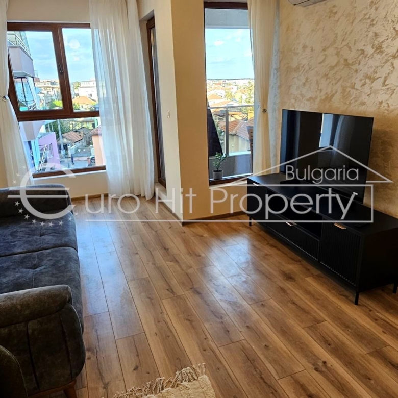 Отдава се под наем чисто нов двустаен апартамент в нова сграда в топ центъра на кв. Сарафово - 0