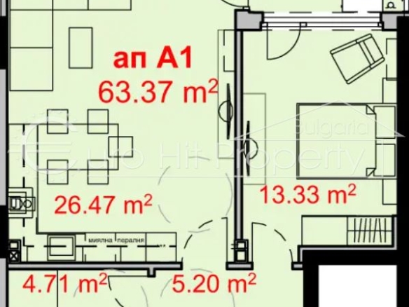 2-стаен - Бургас, Изгрев - 0