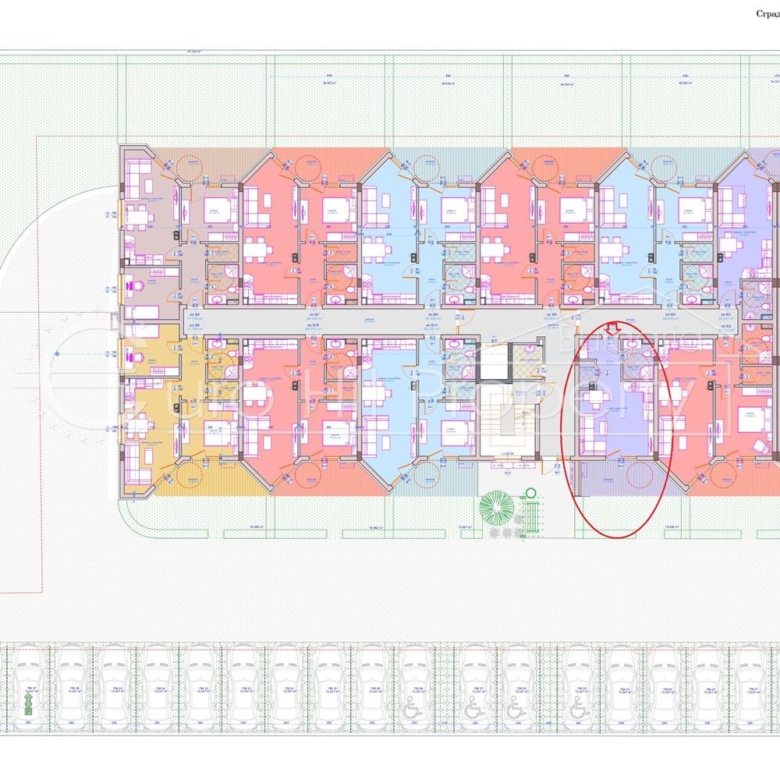 Едностаен апартамент с веранда и двор в новострояща се луксозна жилищна сграда в новата част на кв. Сарафово, на метри от морето - 0