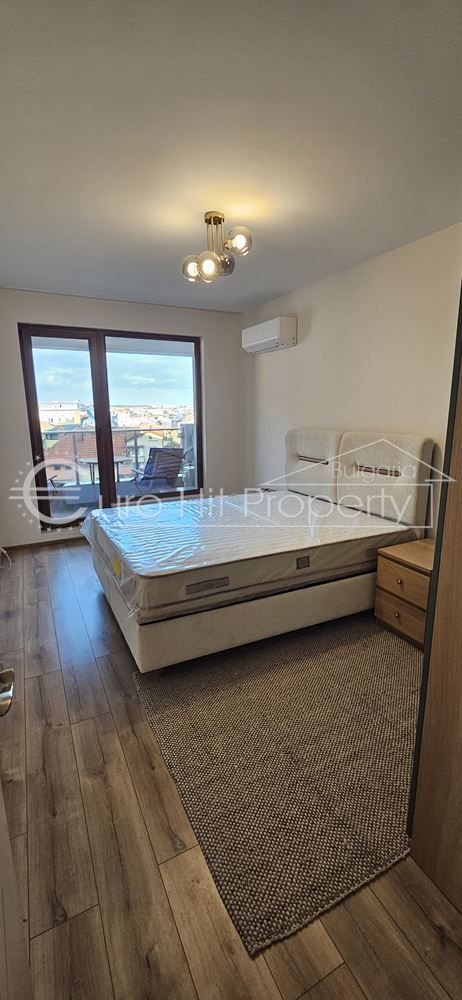 Отдава се под наем чисто нов двустаен апартамент в нова сграда в топ центъра на кв. Сарафово - 0